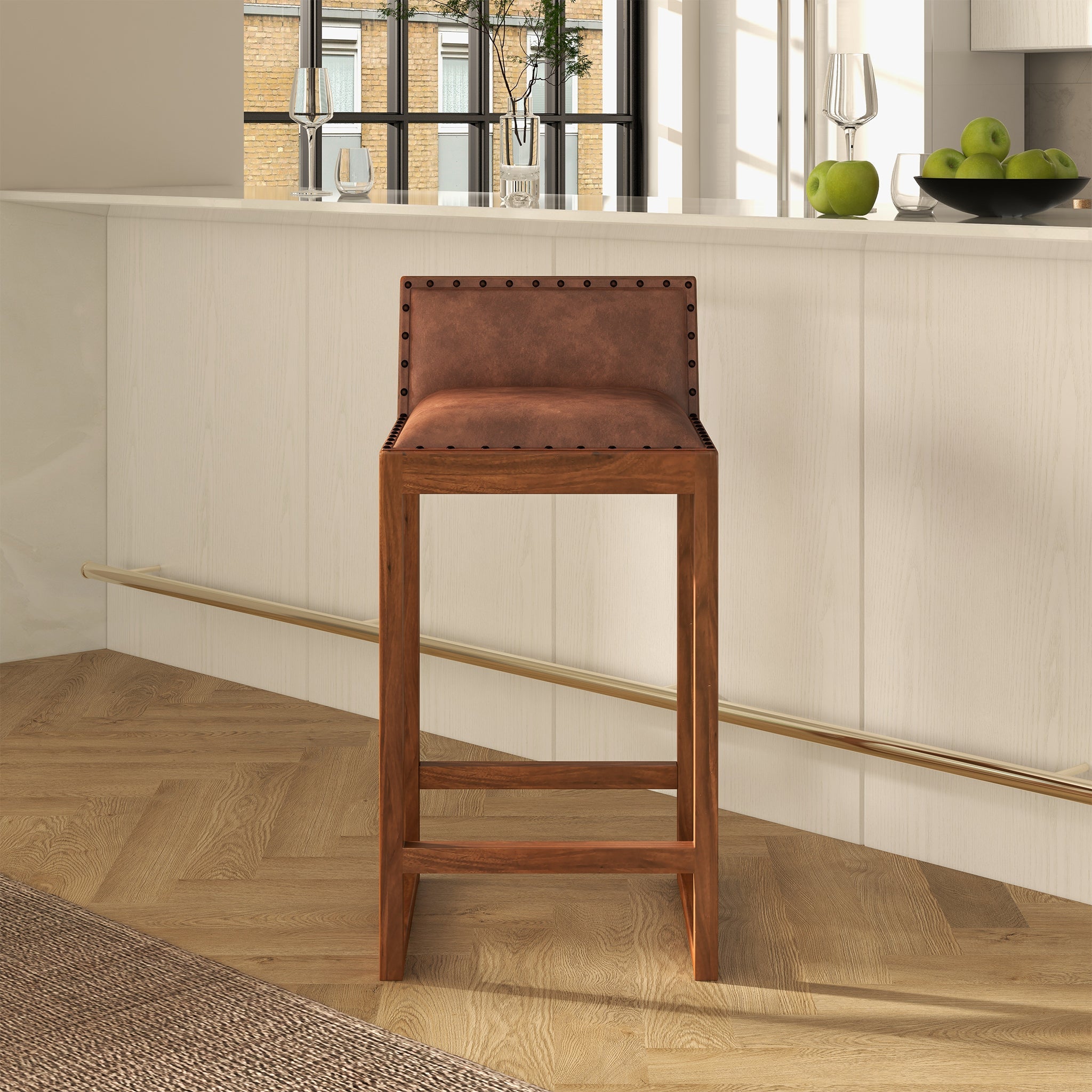 Gavin 25'' Mid-Century Counter Stool | Ashcroft Imports Furniture