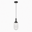 Giza Pendant Lamp - Black and Clear
