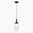 Giza Pendant Lamp - Black and Clear