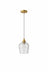 Glowline Pendant Lamp - Gold and Clear