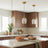 Glowline Pendant Lamp - Gold and Clear