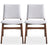 Gusto Fabric Dining Chair In Light Gray (Set Of 2)