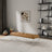 Harper Tan Genuine Leather Bench