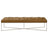 Harper Tan Genuine Leather Bench