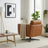 Helena Durable Top Grain Tan Leather Swivel Chair | Ashcroft Imports Furniture