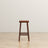 James Mid-Century Modern Genuine Tan Leather 24.5" Counter Stool