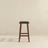 James Mid-Century Modern Genuine Black Leather 24.5" Counter Stool