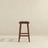 James Mid-Century Modern Genuine Black Leather 29" Bar Stool