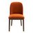 Kaitlyn  Burnt Orange Velvet Dining Chair (Set Of 2)