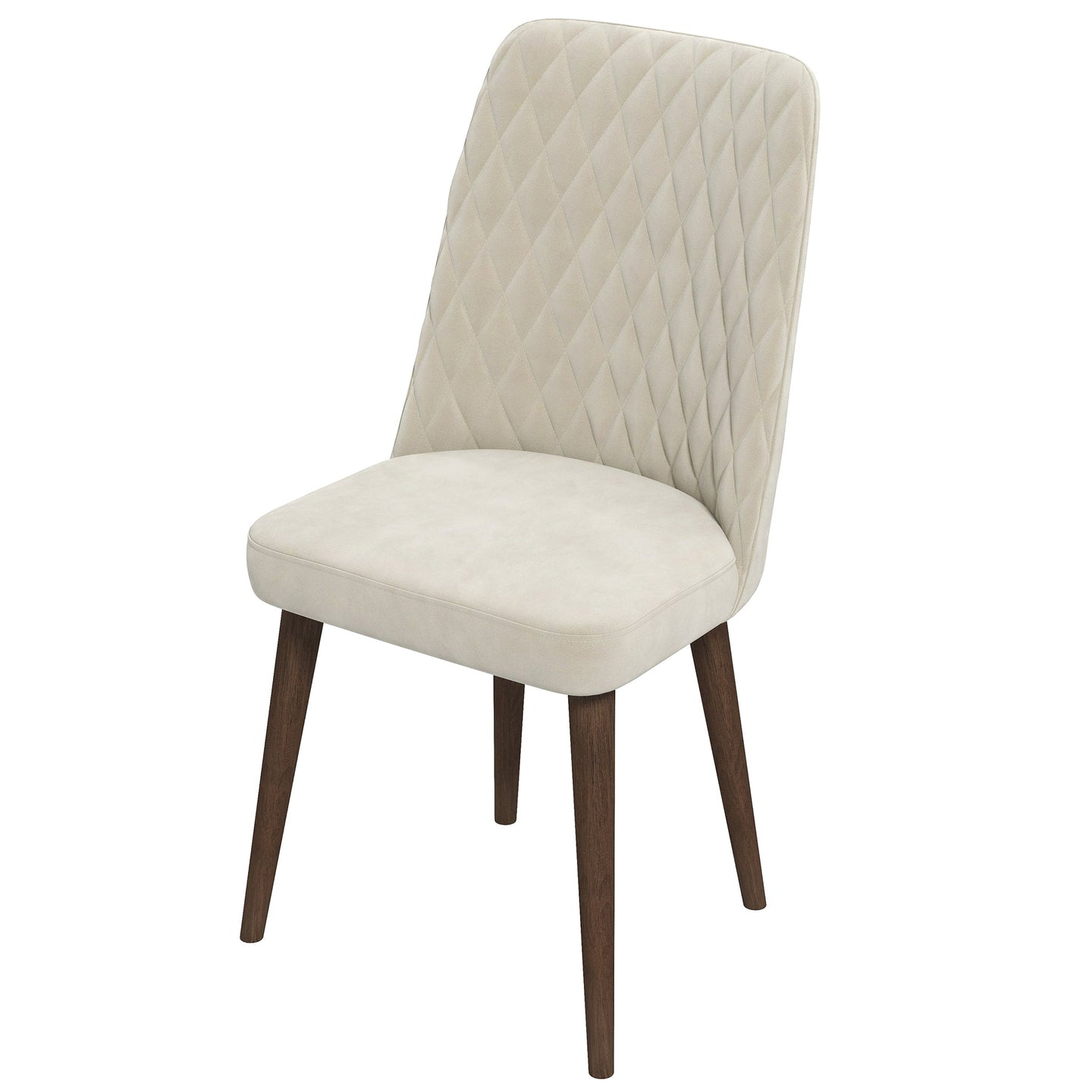 Katie Beige Velvet Dining Chair - Ashcroft Furniture
