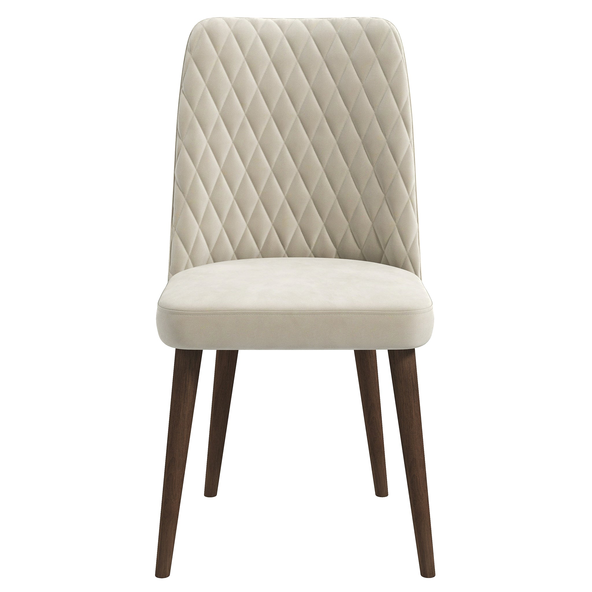 Katie Beige Velvet Dining Chair - Ashcroft Furniture