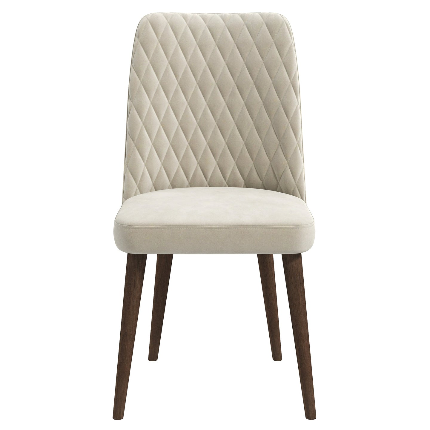 Katie Beige Velvet Dining Chair - Ashcroft Furniture