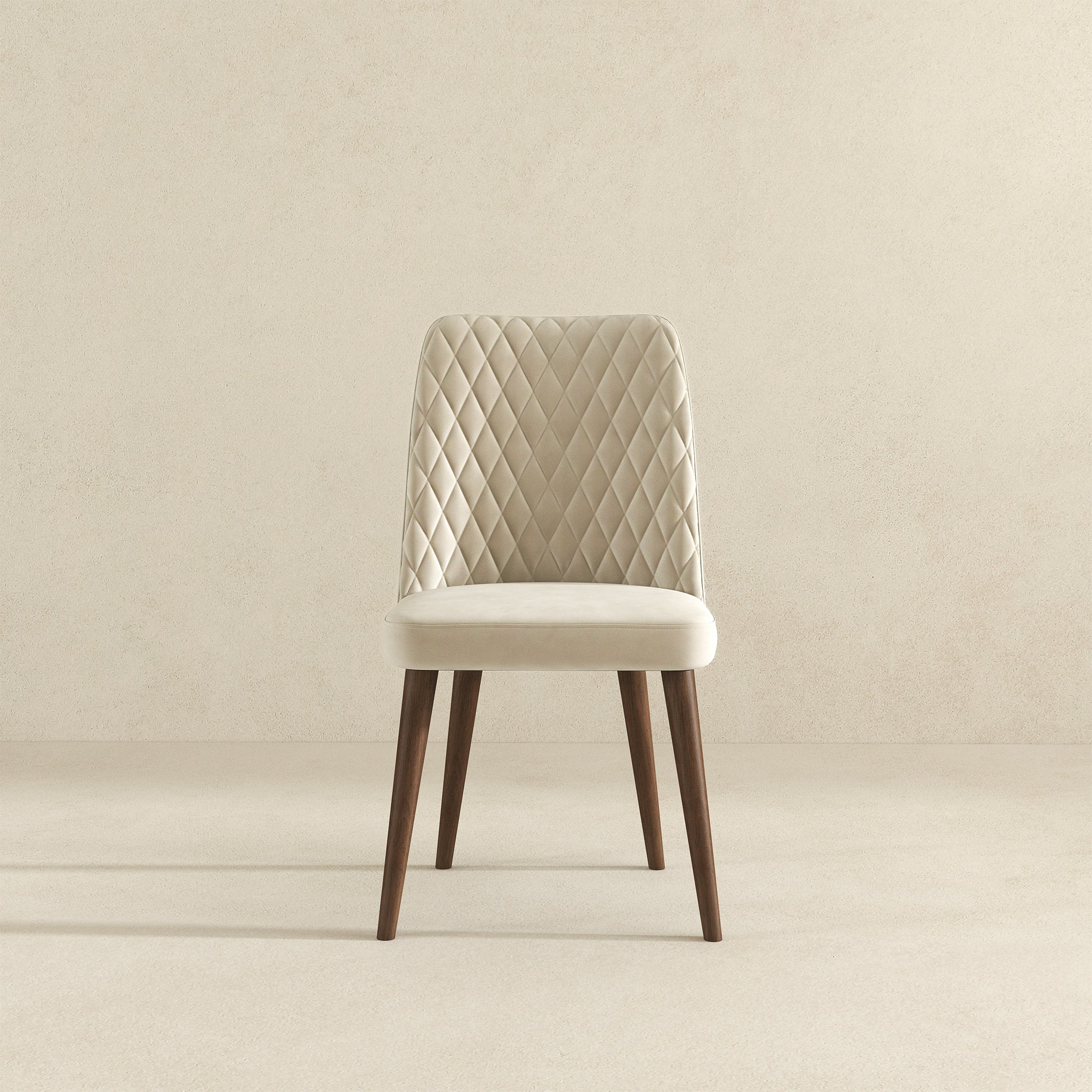 Katie Beige Velvet Dining Chair - Ashcroft Furniture