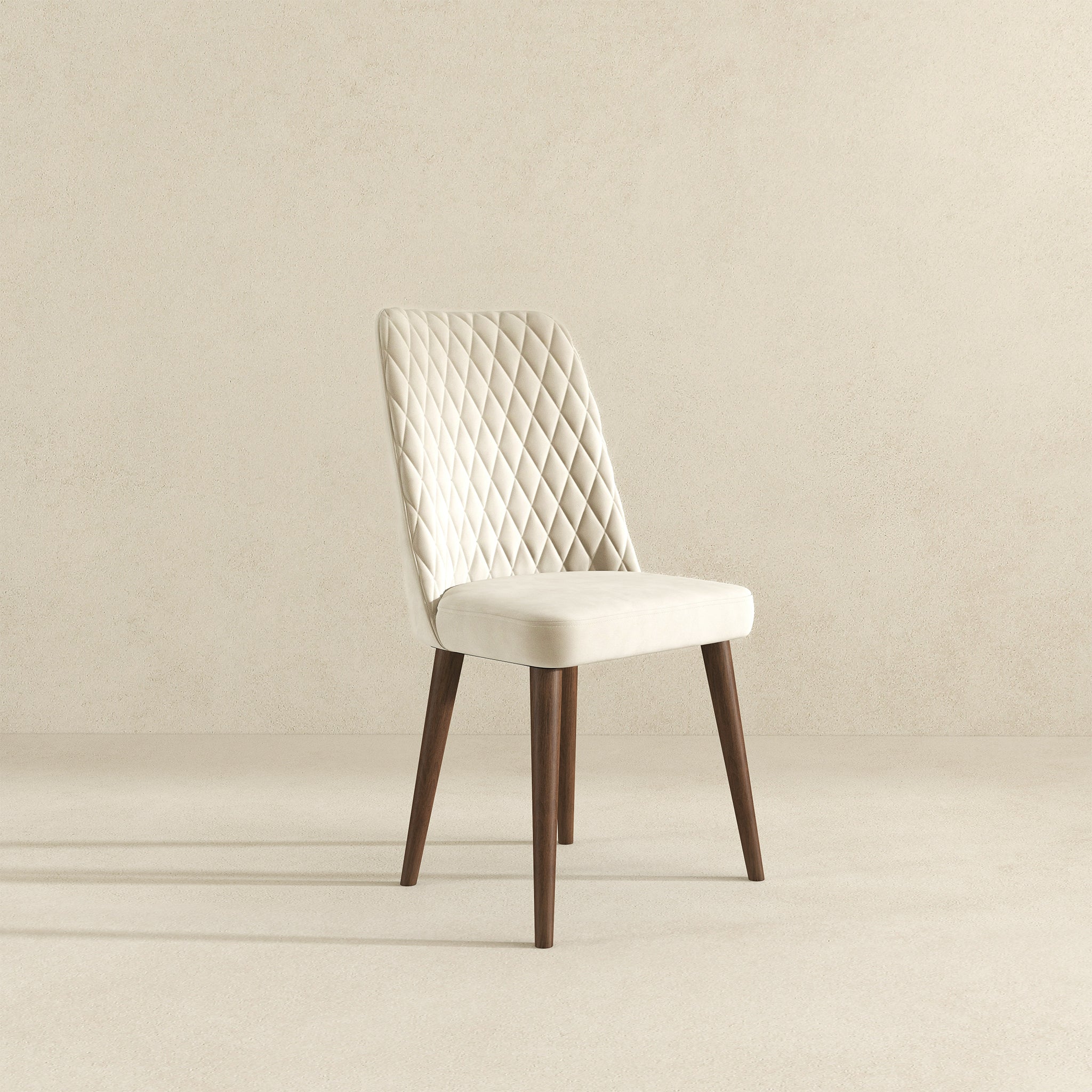 Katie Beige Velvet Dining Chair - Ashcroft Furniture