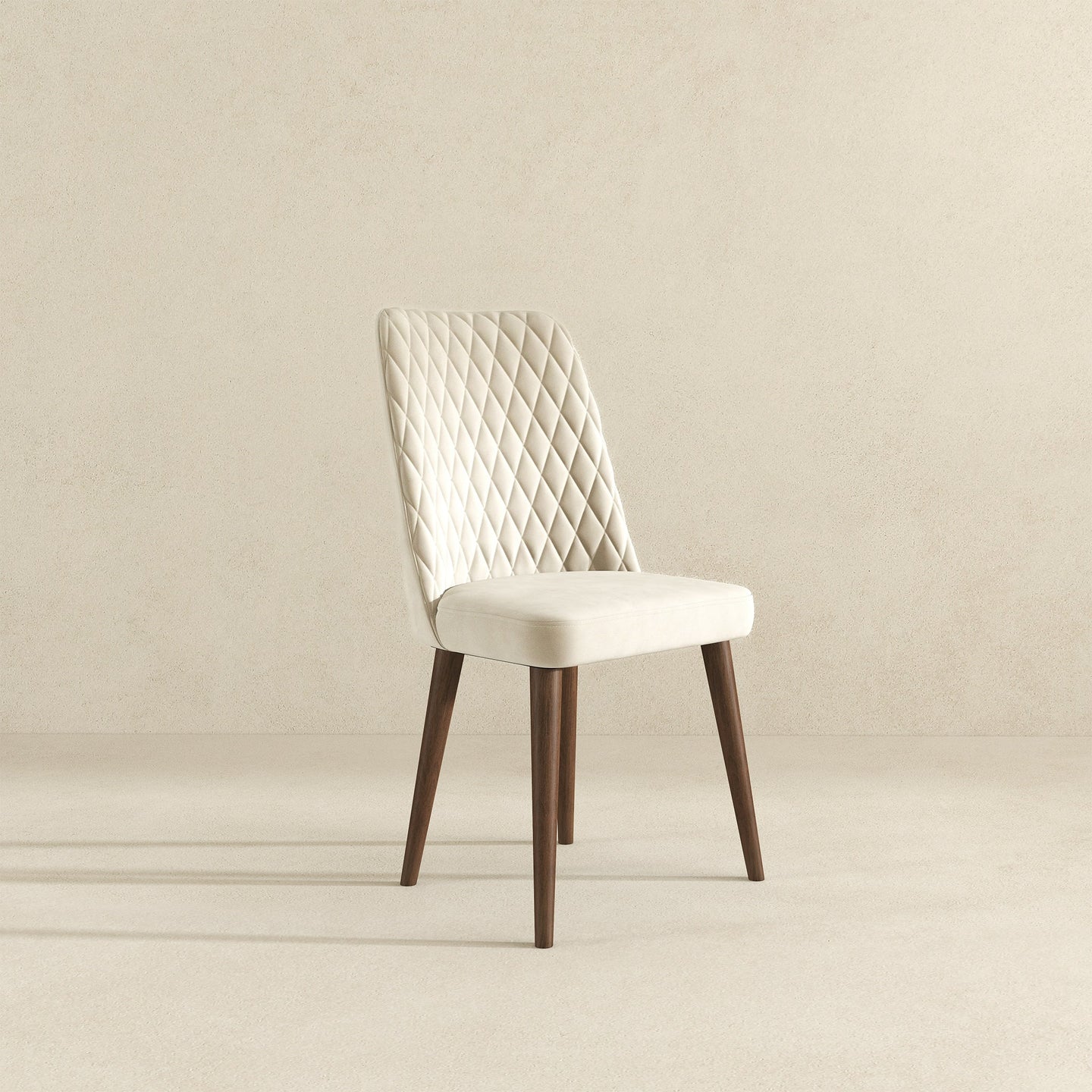 Katie Beige Velvet Dining Chair - Ashcroft Furniture