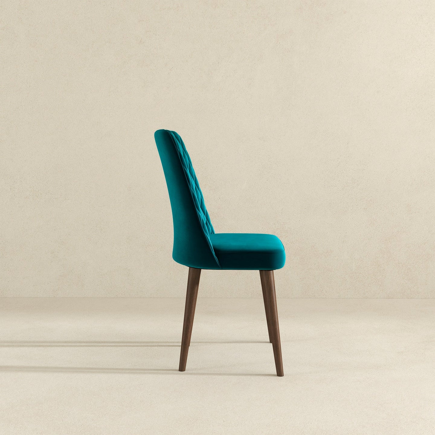Katie Teal Velvet Dining Chair (Set Of 2)
