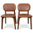 Kelsey Brown Leather Dining Chair (Set Of 2)