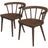 Kingsley Mid-Century Modern Solid Wood Dining Chairs | Set of 2 | Ashcroft Imports Furniture