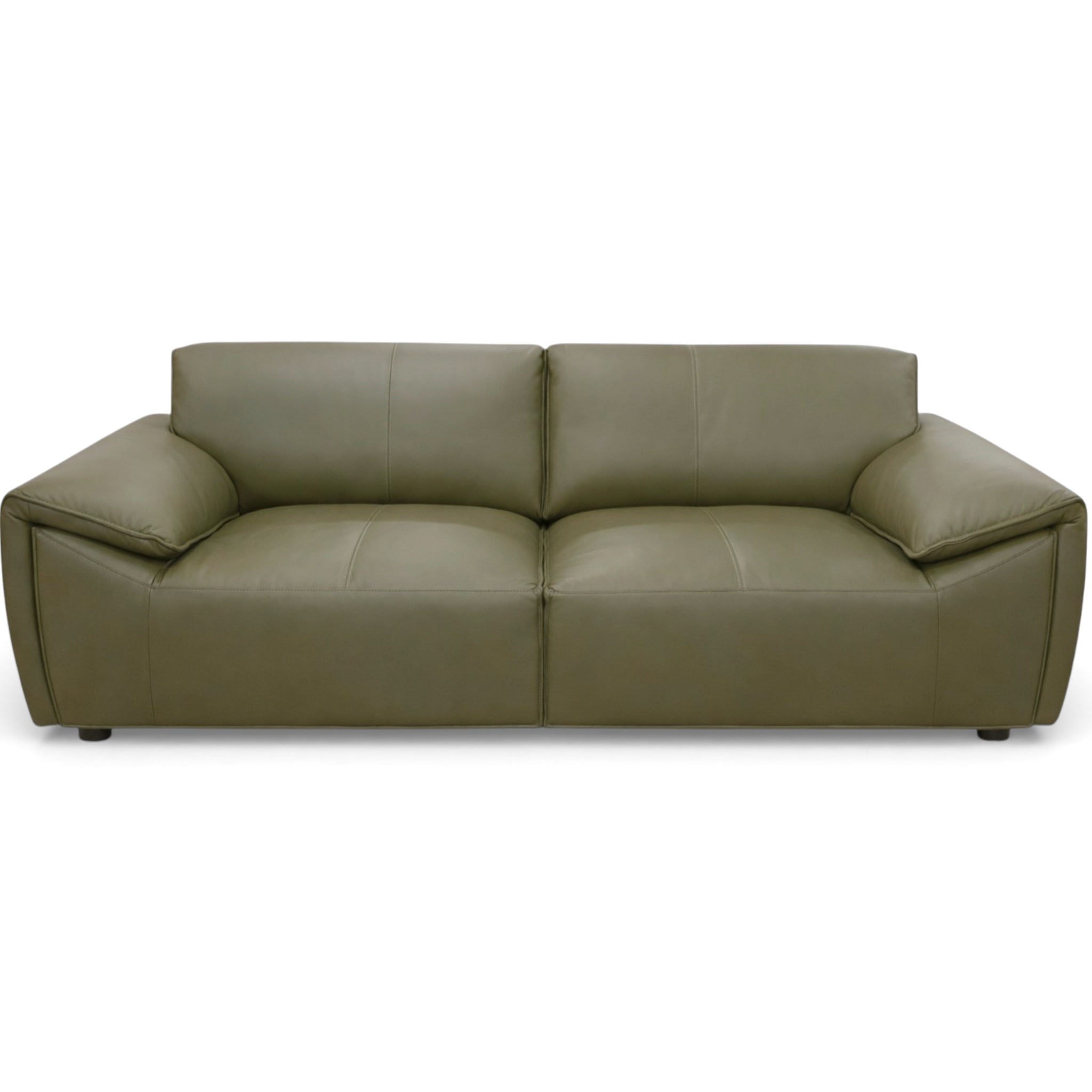 Laffey Luxury Real Leather Sofa with Pillow-Top Arms & Robust Frame | Ashcroft Imports Furniture