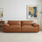 Laffey Luxury Real Leather Sofa with Pillow-Top Arms & Robust Frame | Ashcroft Imports Furniture