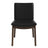 Laura  Black PU Solid Wood Dining Chair (Set Of 2)