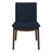 Laura  Blue Linen Solid Wood Dining Chair (Set Of 2)