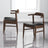 Leon Mid-Century Modern Black Vegan Leather Dining Chair (Set of 2)