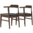 Leon Mid-Century Modern Grey Fabric Dining Chair (Set of 2)
