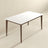 Lindsey Solid Wood White Top Dining Table