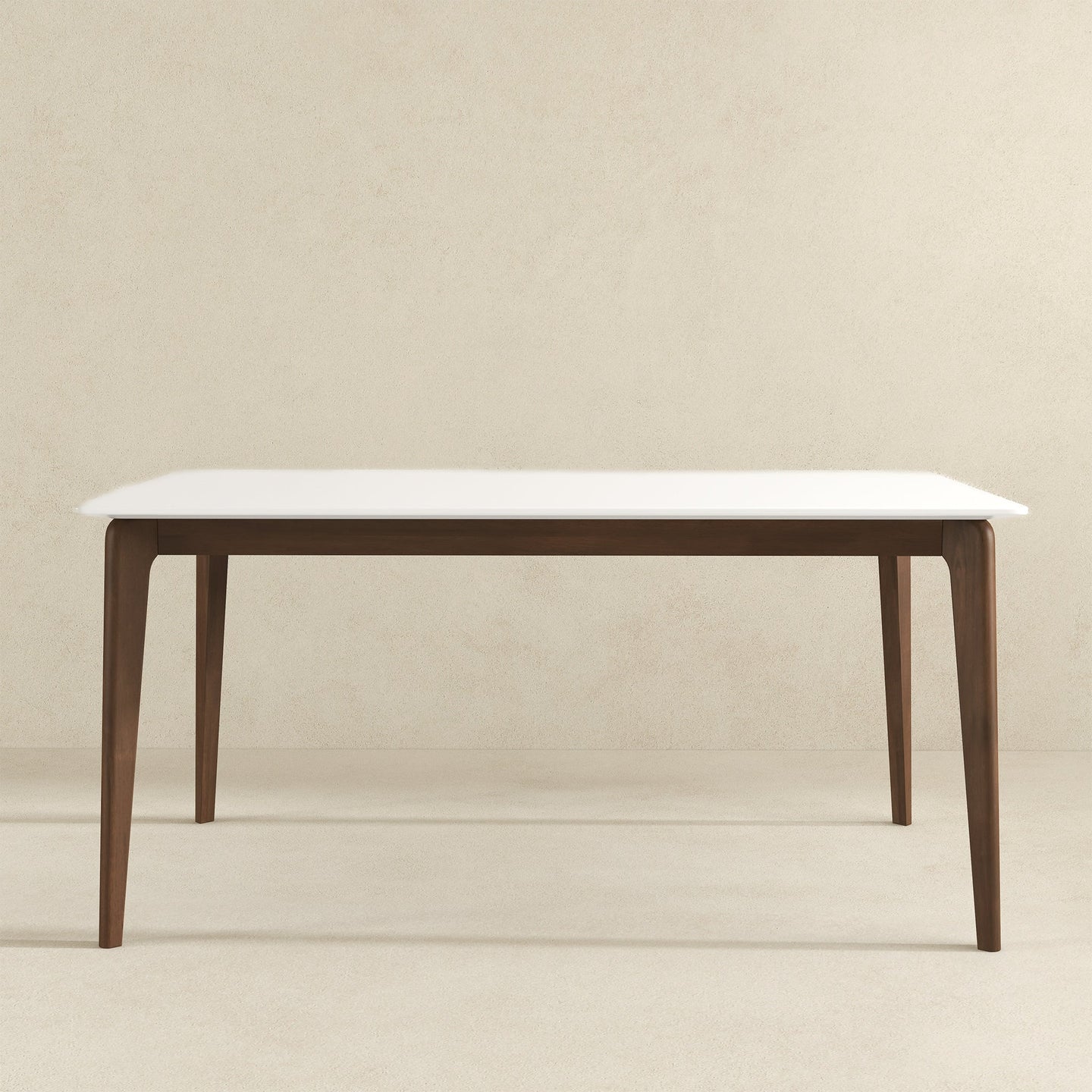 Lindsey Solid Wood White Top Dining Table