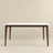 Lindsey Solid Wood White Top Dining Table