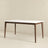 Lindsey Solid Wood White Top Dining Table