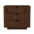 Lola Walnut Nightstand 3-Drawer