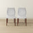 Luca Light Grey Fabric Dining Chair (Set Of 2)