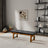 Lucia Bench in Black PU Leather