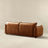 Emma Mid-Century Modern Cognac Leather Tufted Sofa | Ashcroft Imports Furniture