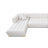Marlow Ivory Velvet U Shape Corner Sofa