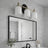 Meadows Three Lights Vanity Brushed Gold Bathroom Wall Light for Bathroom Over Mirror 20.5"W × 10.125"H × 5.5"E with White Frosted Glass
