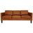 Memphis Waxy Cognac Leather Sofa