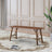 Modern Mid-Century Walnut Solid Wood Bench | Versatile Entryway & Dining Seating | Ashcroft Imports Furniture