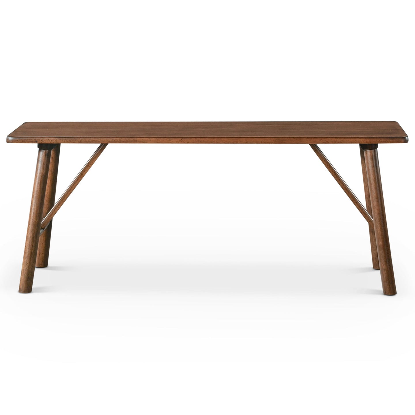Modern Mid-Century Walnut Solid Wood Bench | Versatile Entryway & Dining Seating | Ashcroft Imports Furniture