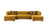 Ariana Mustard Velvet Double Chaise 138" Sectional