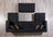 Ariana Black Velvet Double Chaise 138" Sectional