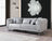 Santana Silver Velvet Sofa 89" & Loveseat 69"