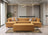 Lauren Mustard Velvet Double Chaise 136" Sectional