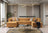 Lauren Mustard Velvet Double Chaise 136" Sectional