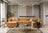Lauren Mustard Velvet Double Chaise 136" Sectional