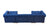 Lauren Navy Velvet Double Chaise 136" Sectional