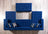 Ariana Blue Velvet Double Chaise 138" Sectional