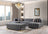 Ariana Gray Velvet Double Chaise 138" Sectional